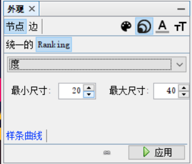 更改点的大小与度数相关